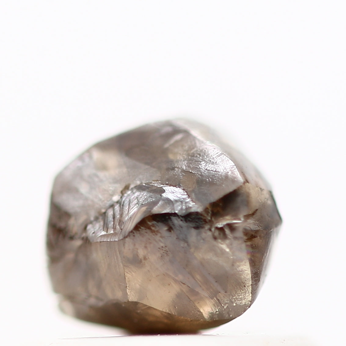 0.67 Carat Natural Cognac Brown Crystal Raw Rough Diamond 4.75 MM - Blackdiamond