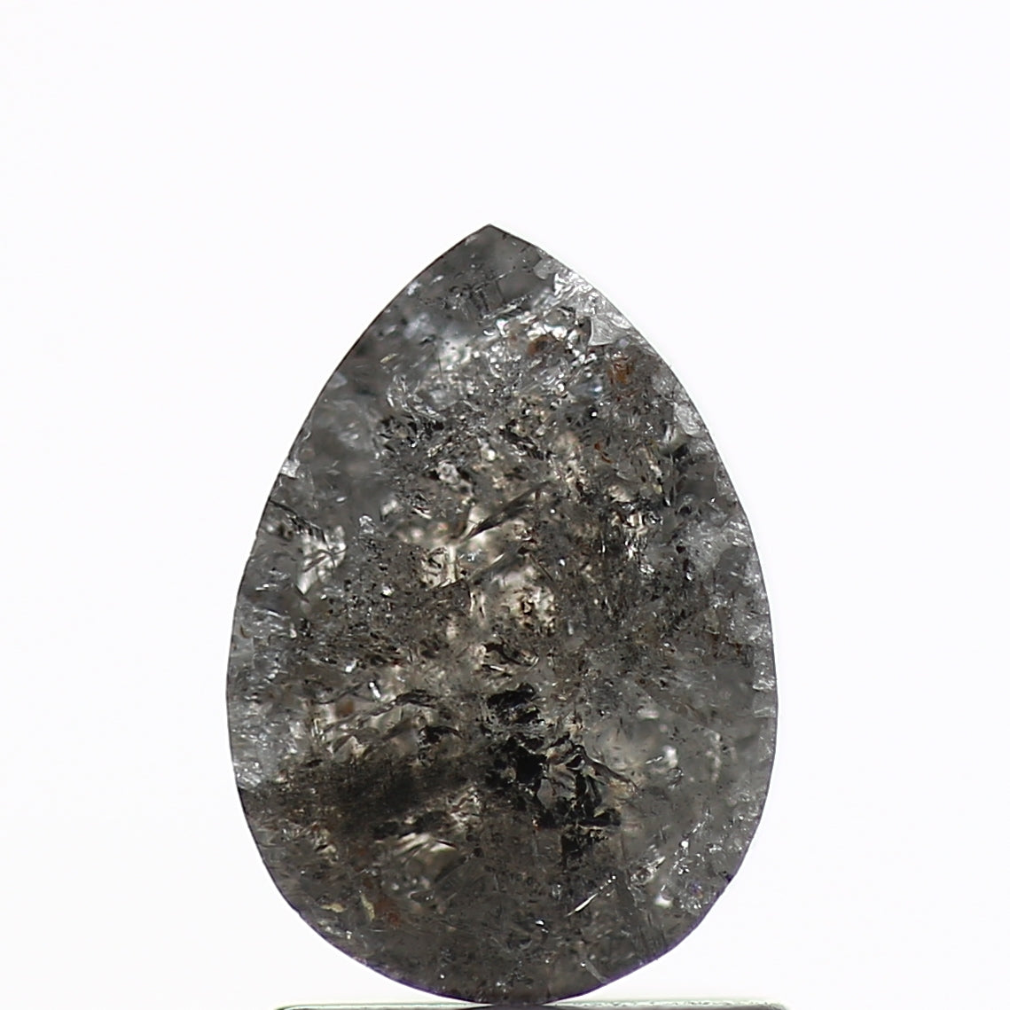 1.56 Carat Fancy Gray Natural Pear Loose Diamond 8.3 MM