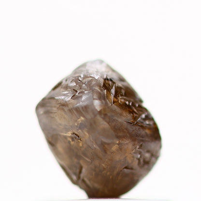 0.86 Carat Natural Cognac Brown Octahedron Uncut Rough Diamond 5.40 MM - Blackdiamond