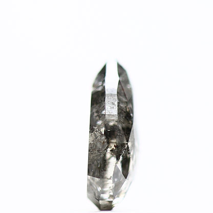 0.80 Carat Natural Loose Salt and Pepper Pear Diamond 7.26 MM