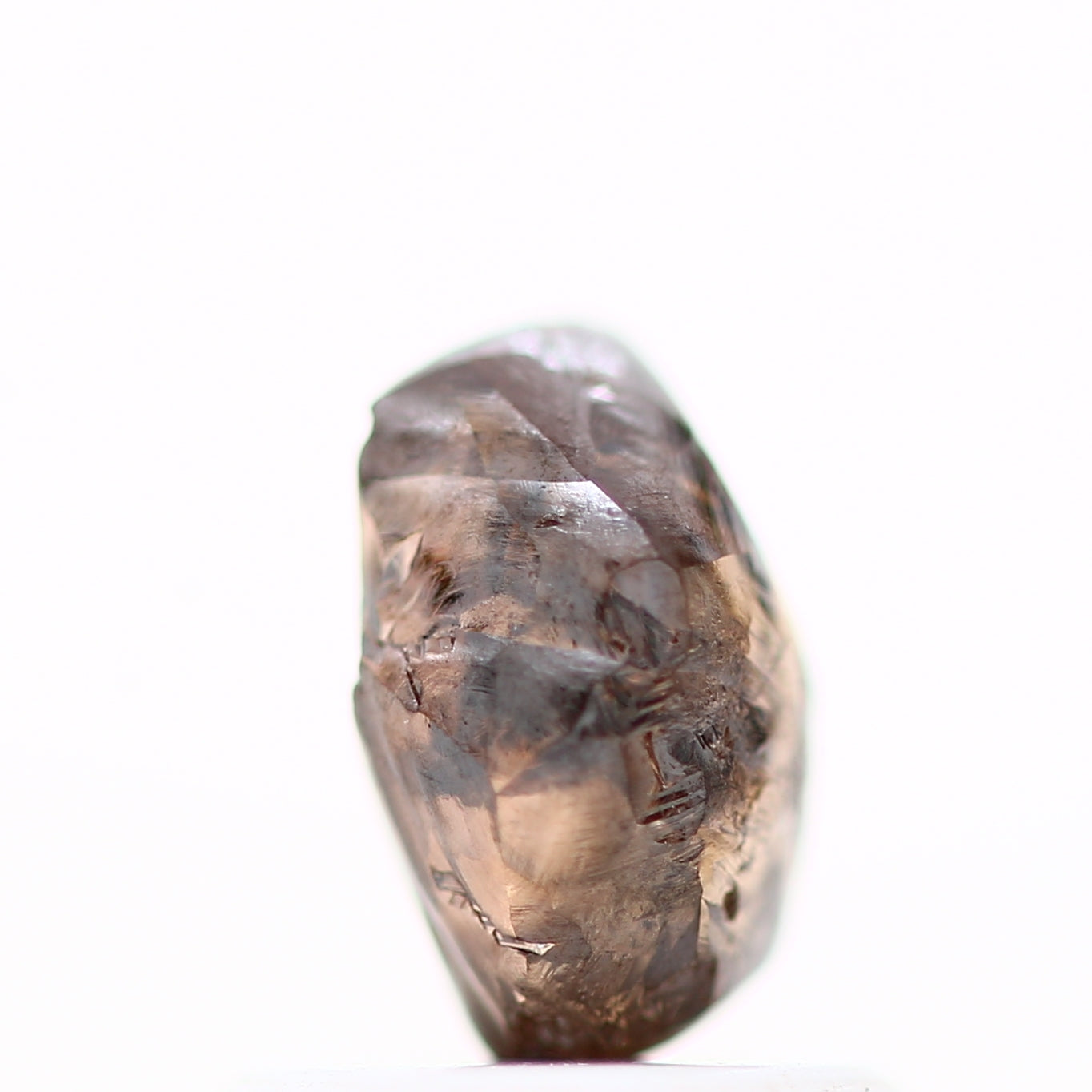 0.98 Carat Natural Fancy Cognac Brown Crystal Rough Diamond 6.75 MM - Blackdiamond