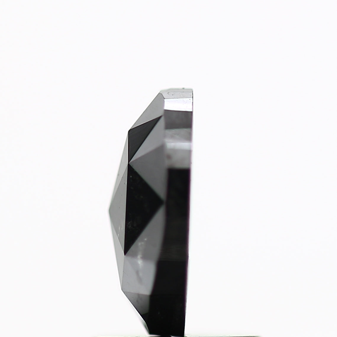 1.18 Carat Oval Cut Black Natural Diamond 8 MM