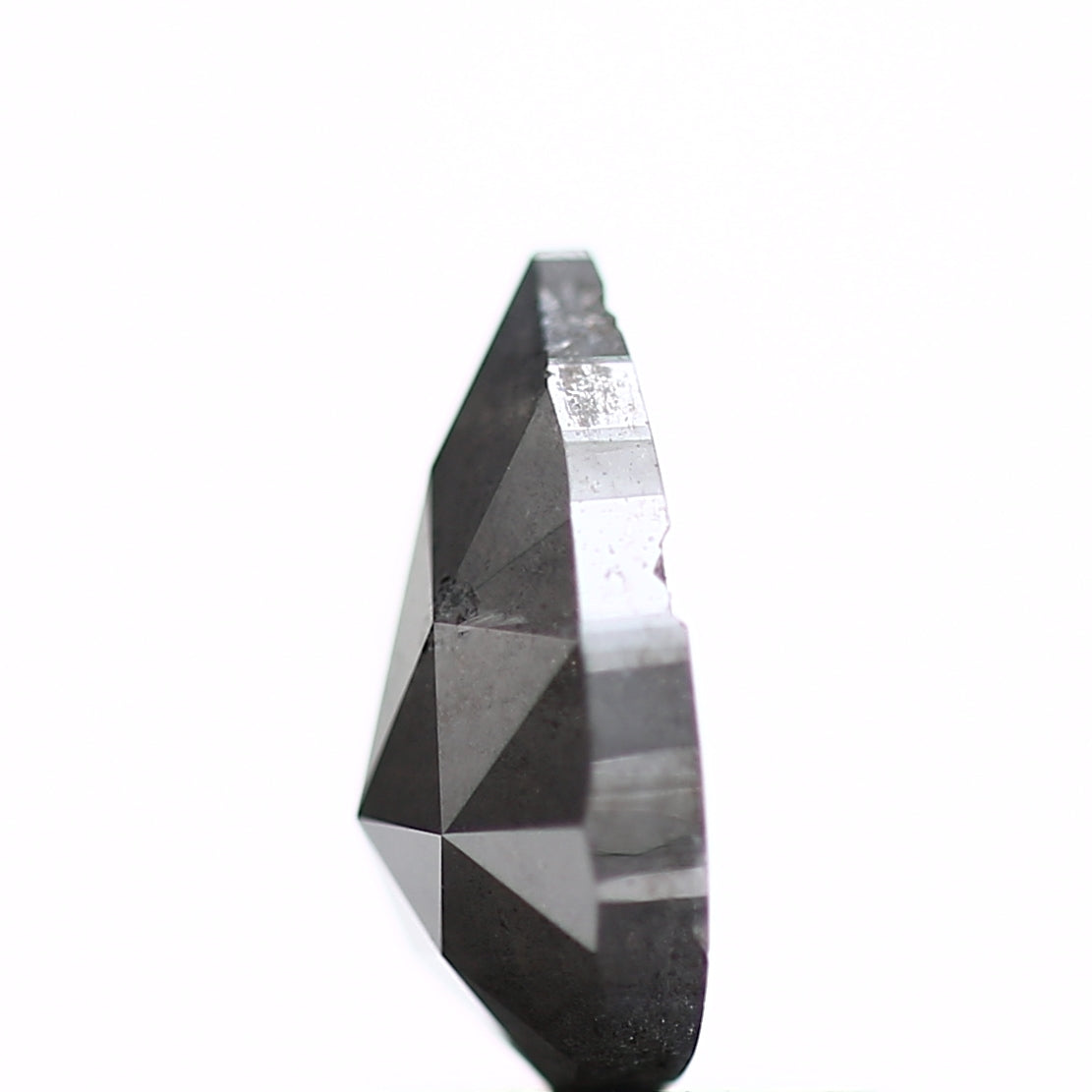 0.97 Carat Natural Rose Cut Fancy Gray Pear Shape Diamond SDM938