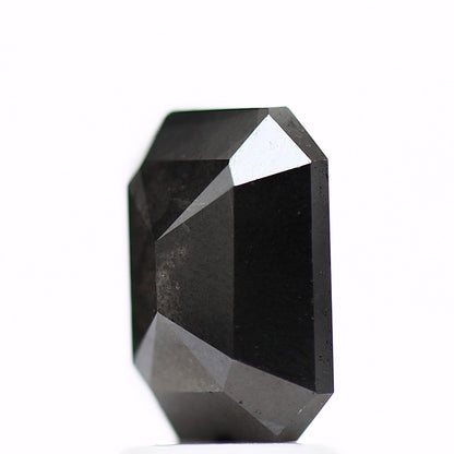 2.35 Carat Natural Emerald Fancy Black Salt and Pepper Diamond 8.56 MM - Blackdiamond