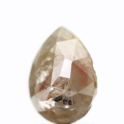 1.09 Carat Natural Diamond Pear Gray Rustic Diamond SDM266