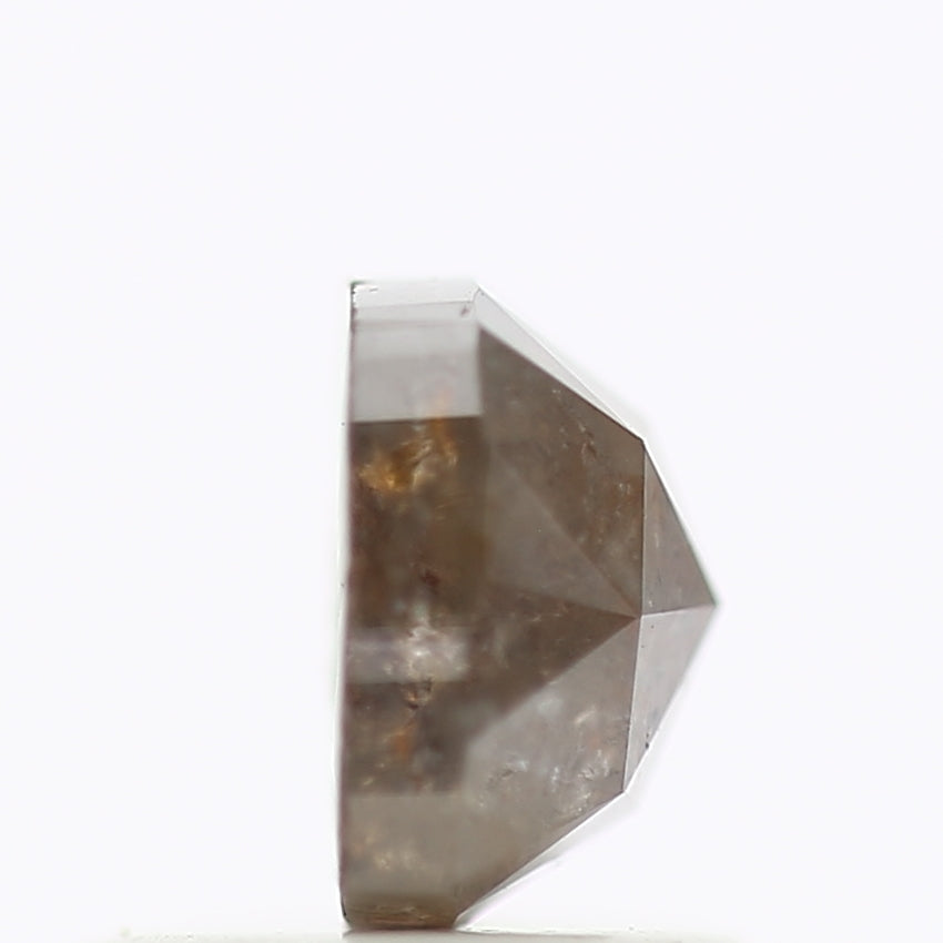 1 Carat Natural Gray Salt And Pepper Cushion Rosecut Diamond 5.62 MM