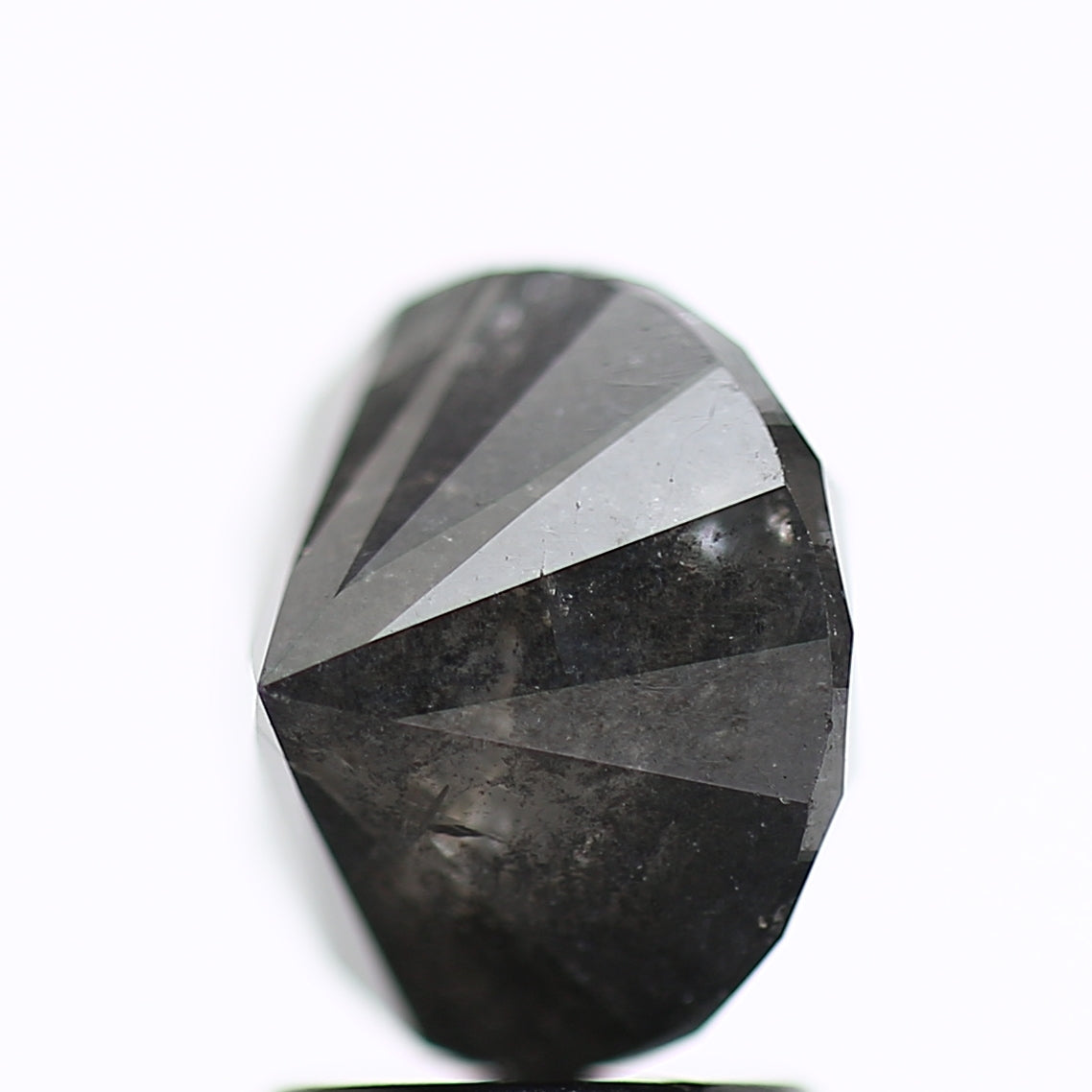 3 Carat Natural Fancy Gray Round Loose Salt and Pepper Diamond 8.3 MM