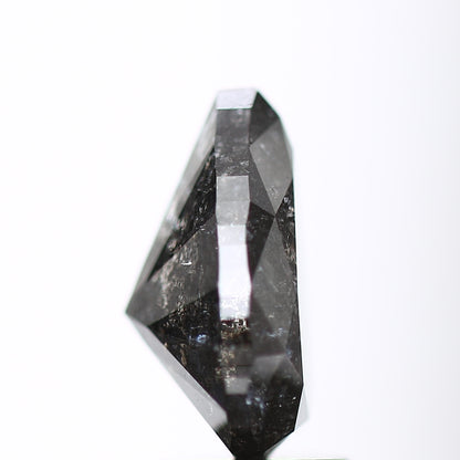 3.04 Carat Natural Black Salt and Pepper Pear Diamond sd9246