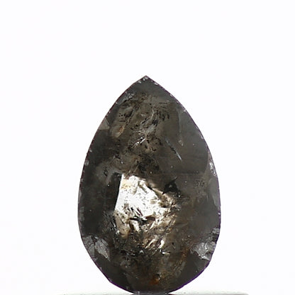 0.41 Carat Natural Gray Rose Cut Pear Diamond SDM996