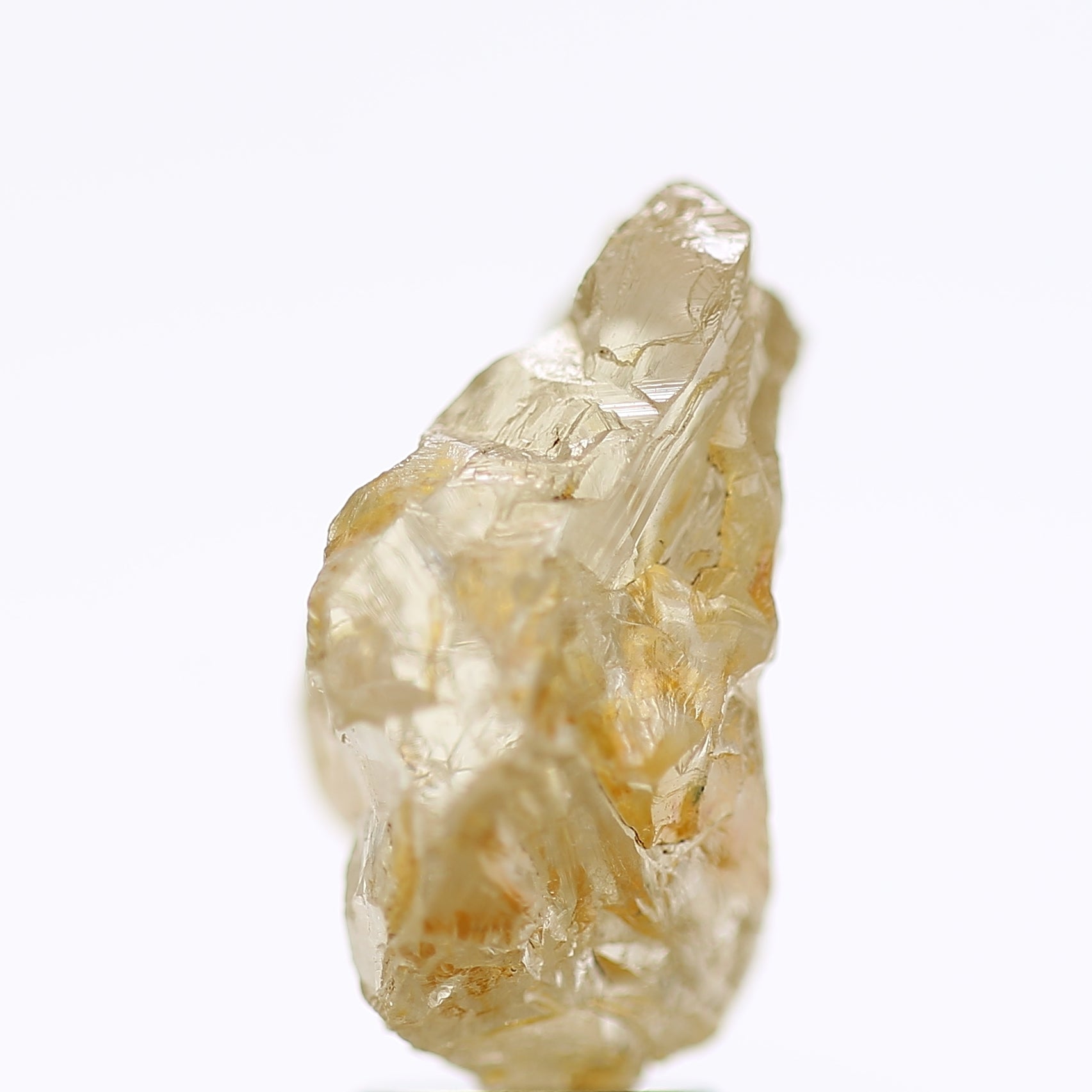 6.73 Carat Natural Fancy Yellow Champagne Rough Diamond 13 MM