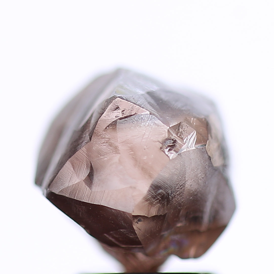 3.97 Carat Natural Fancy Pinkish Brown Rough Diamond 7.49 MM