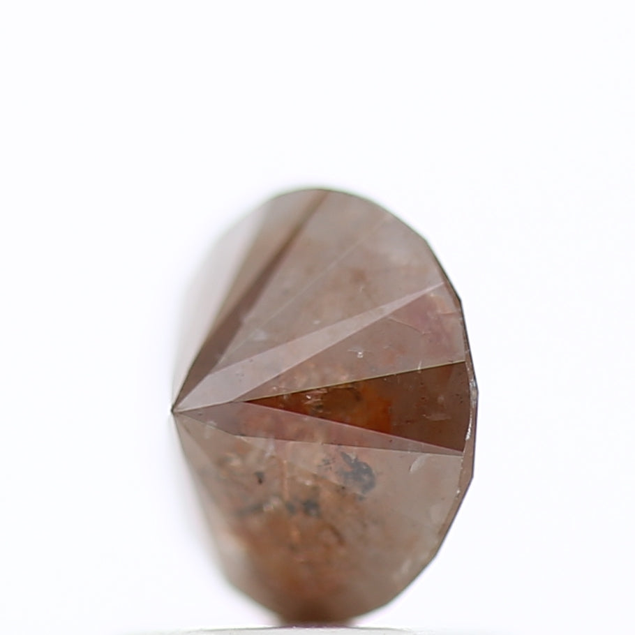 0.89 Carat Natural Red Diamond Round Salt And Pepper Diamond 6 MM