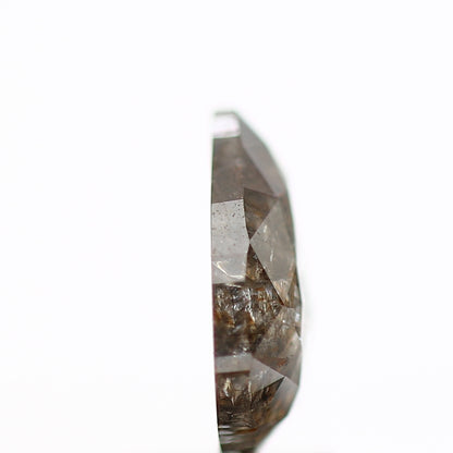 1.54 Carat Fancy Red Brown Pear Salt and Pepper Diamond