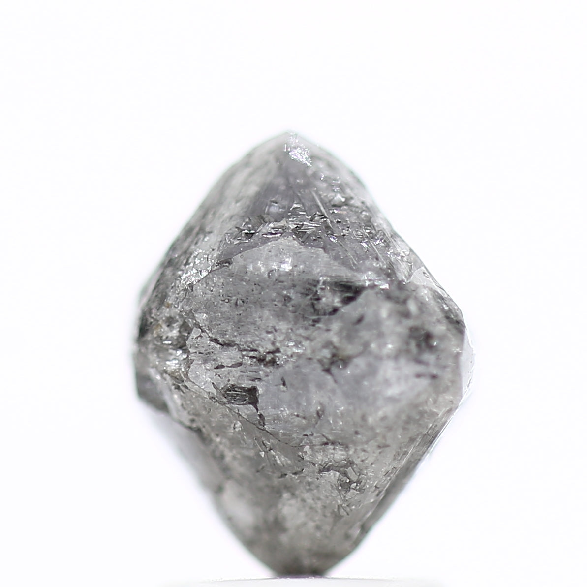 2.76 Carat Rough Diamonds Octahedron Uncut Raw Diamond 8.8 MM - Blackdiamond