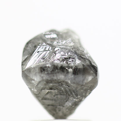 2.90 Carat Rough Diamonds Octahedron Raw Gray Diamonds 7 MM - Blackdiamond