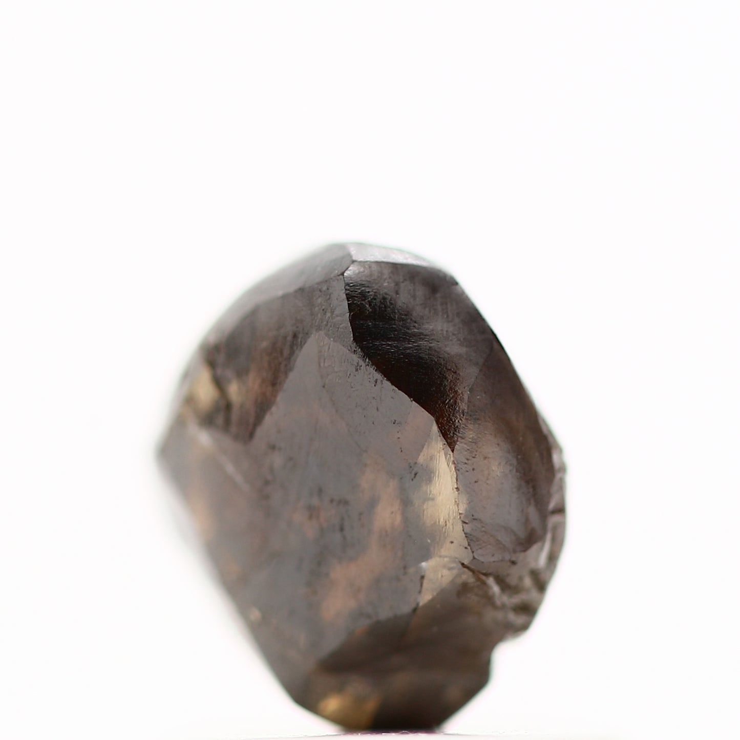 0.91 Carat Natural Chocolate Brown Octahedron Rough Diamond 6.15 MM - Blackdiamond