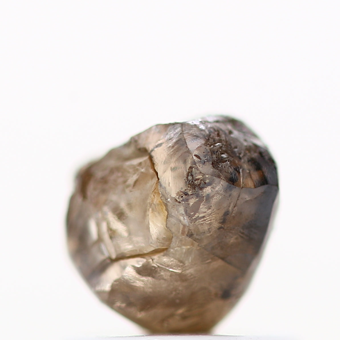 0.98 Carat Fancy Brown Crystal Rough Natural Diamond 5.50 MM - Blackdiamond