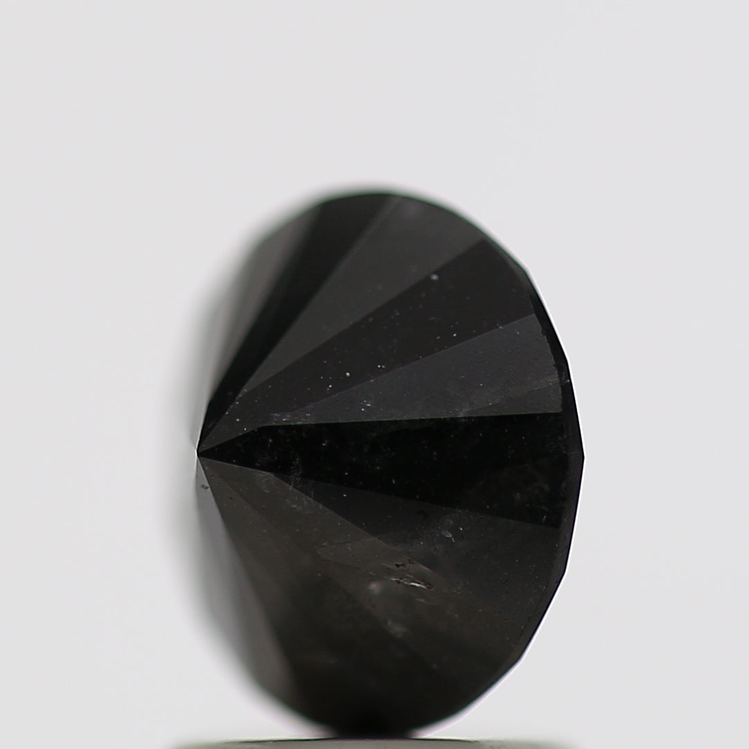 1.69 Carat Fancy Black Round Brilliant Diamond GIA Certified