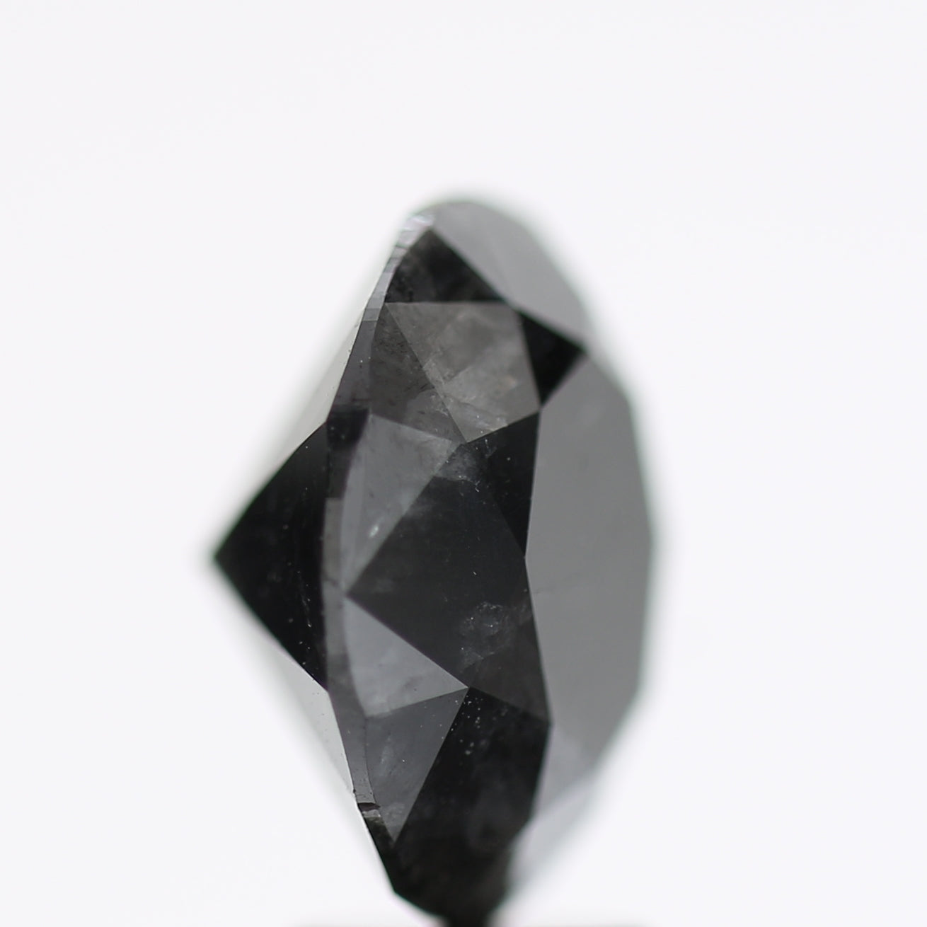 5.18 Carat Fancy Black Round Brilliant Diamond GIA Certified