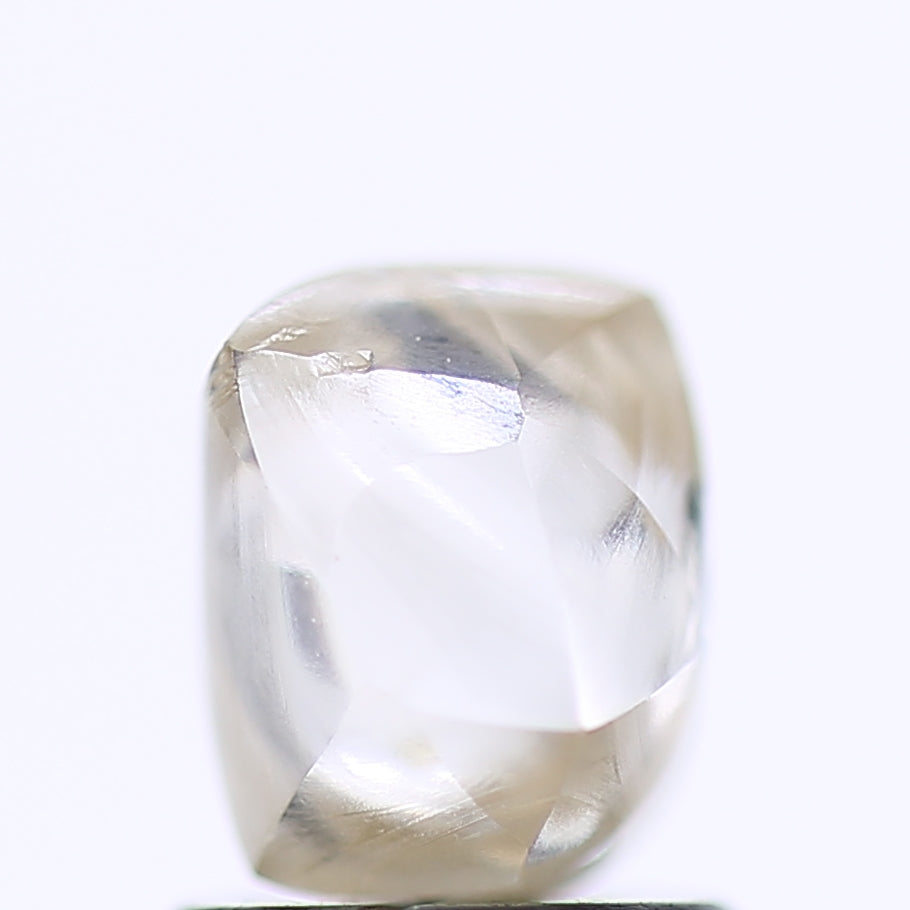 1.91 Carat Natural Clear Light Brown Rough Diamond 7 MM