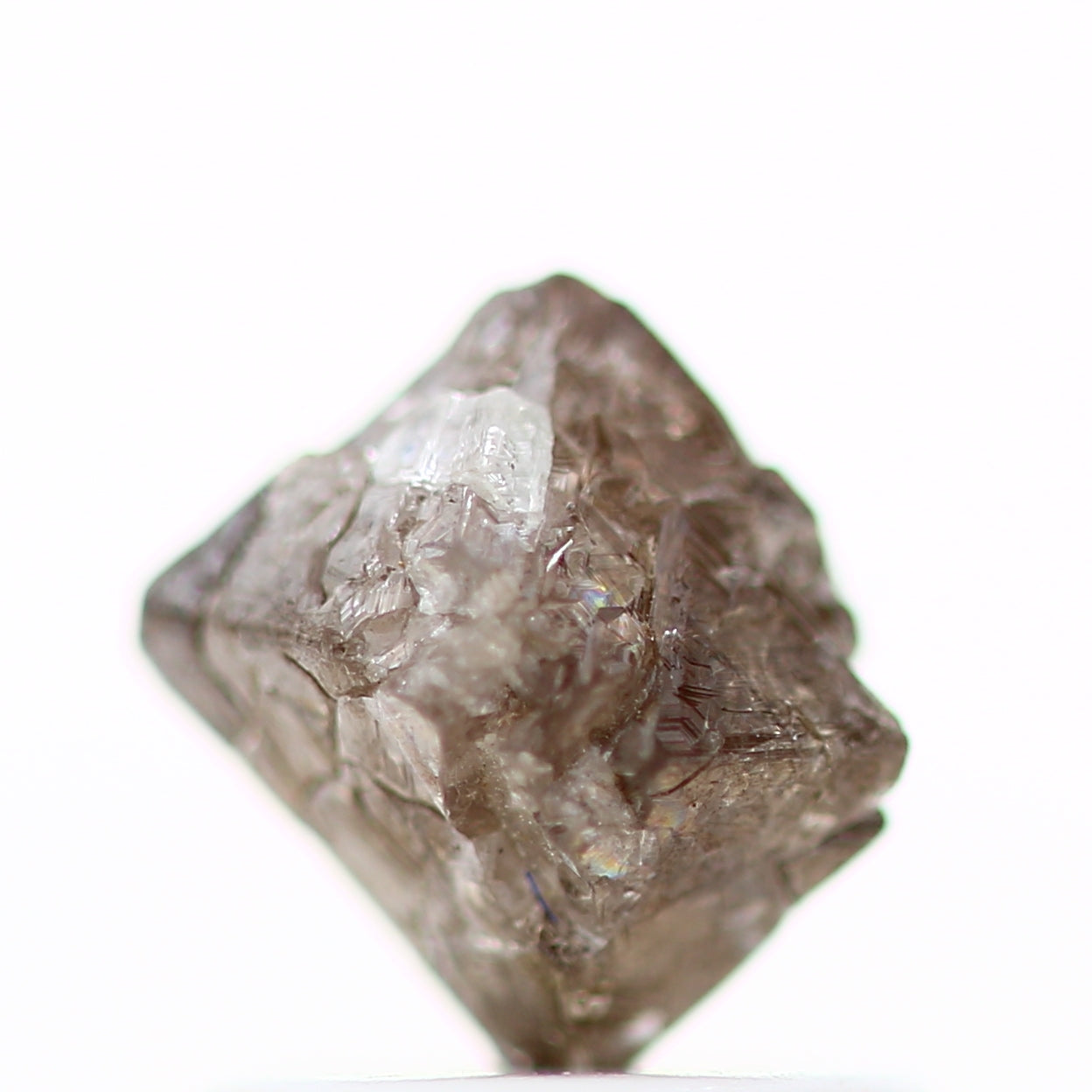 1.06 Carat Brown Octahedron Raw Natural Rough Diamond 6.5 MM - Blackdiamond