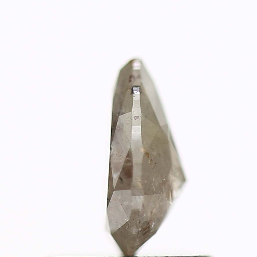 0.56 Carat Natural Pear Rustic Gray Brilliant Loose Diamond SDM383