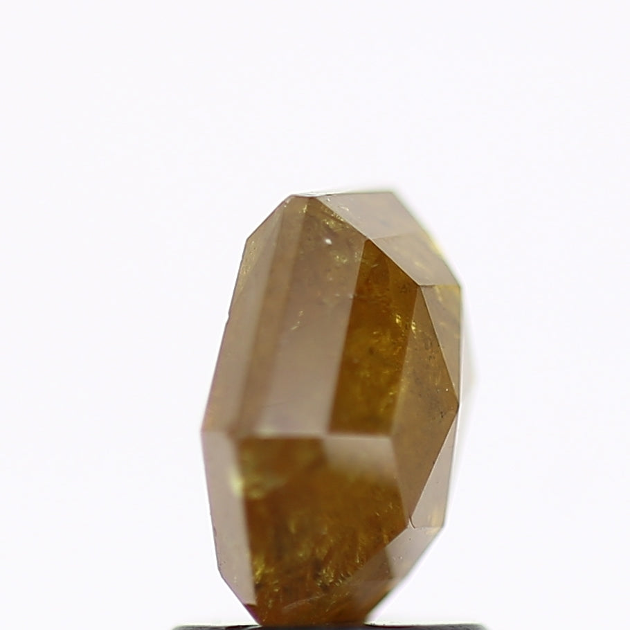 1.87 Carat Natural Yellow Hexagon Salt and Pepper Diamond 8.75 MM