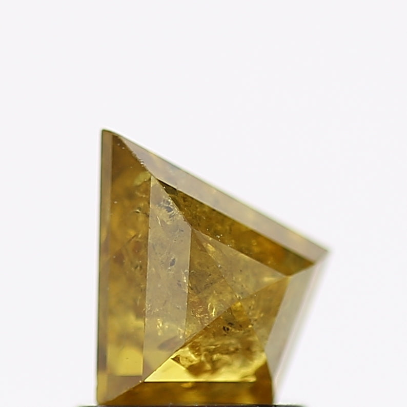 1 Carat Natural Yellow Kite Salt and Pepper Diamond 7.7 MM
