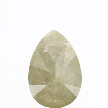 1.13 Carat Natural Diamond Pear Yellow Gray Rustic Diamond SDM235