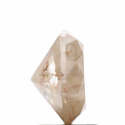 1.81 Carat Peach Oval Salt and Pepper Diamond 8.61 MM