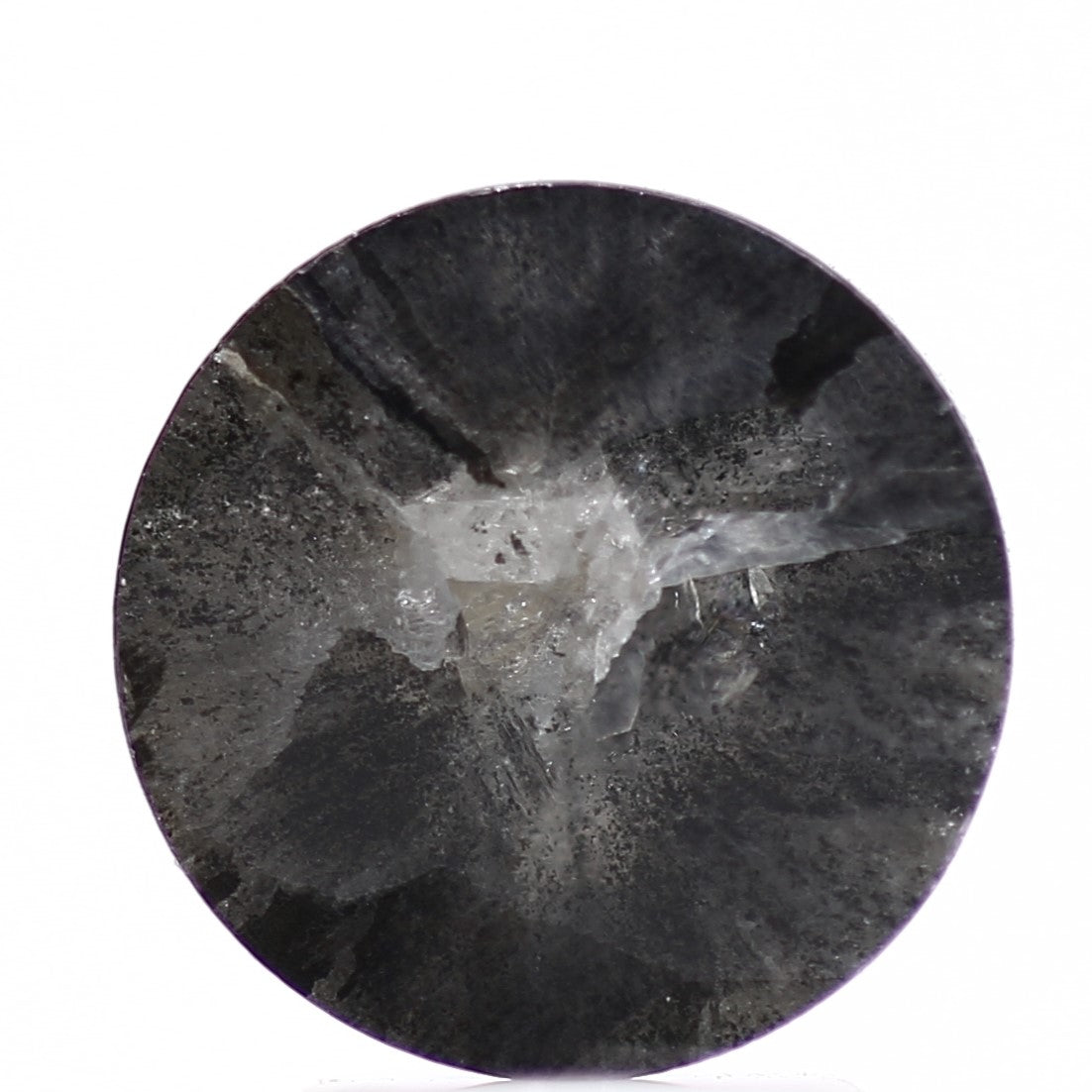 3.01 Carat 8.5 MM Natural Gray Rose Cut Salt and Pepper Diamonds