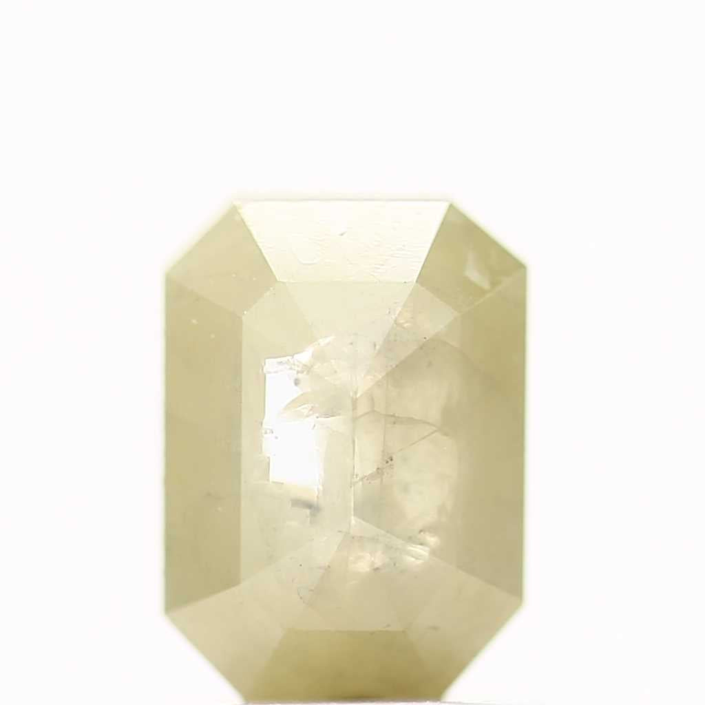 1.38 Carat 7.02 MM Natural Rustic Yellow Emerald Loose Diamond - Blackdiamond