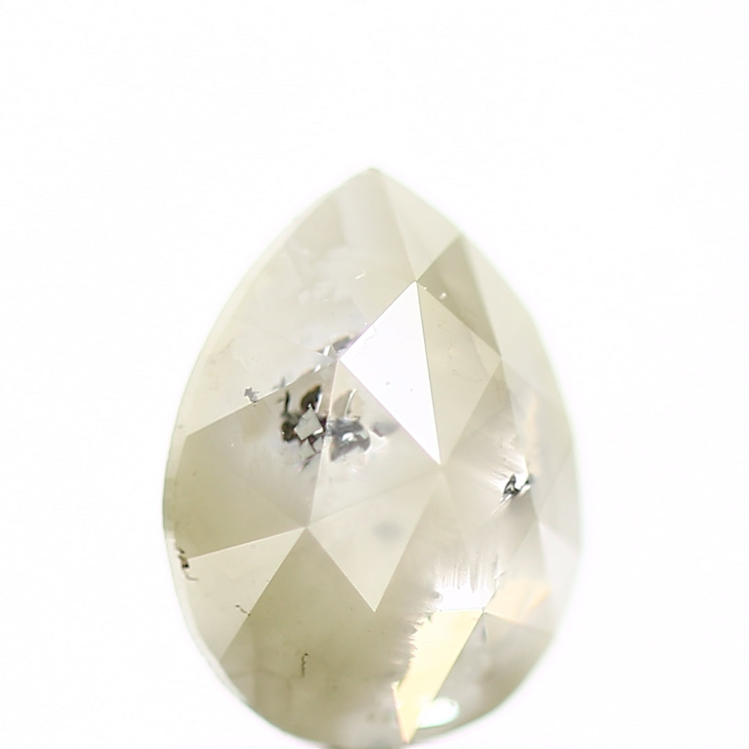 1.02 Carat Natural Pear Icy Gray Rose Cut Diamond SDM913