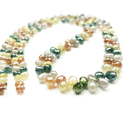 necklace fancy beads natural diamond