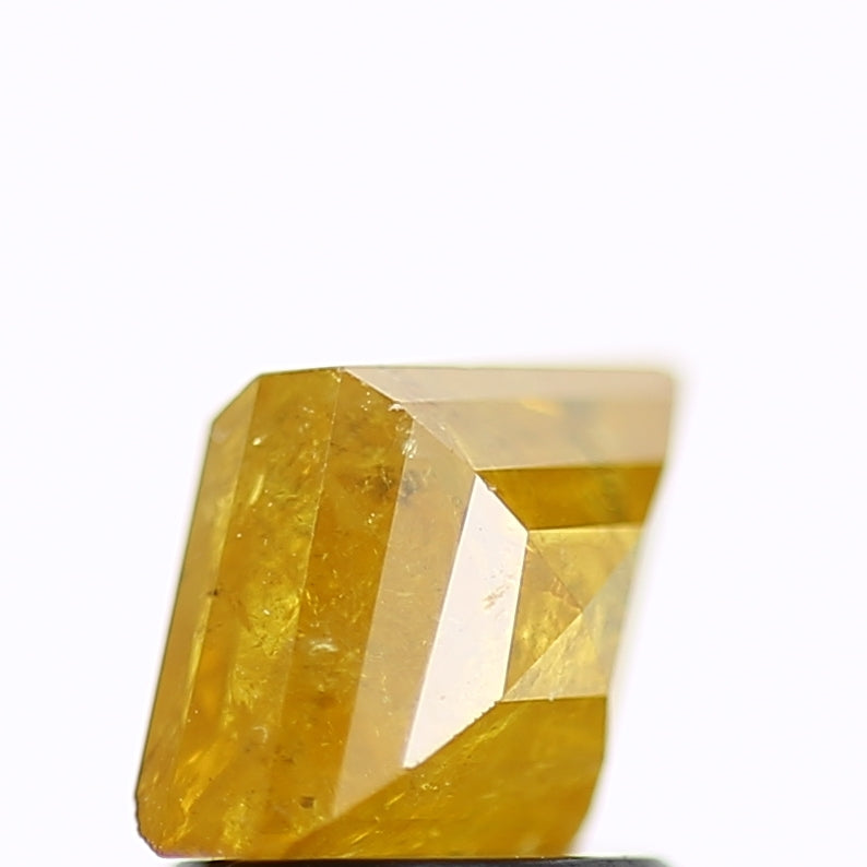 1.76 Carat Natural Yellow Lozenge Salt and Pepper Diamond 9.3 MM