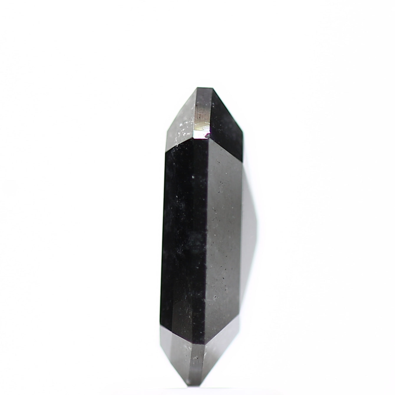 2.41 Carat 9.8 MM Natural Fancy Black Emerald Salt and Pepper Diamond - Blackdiamond