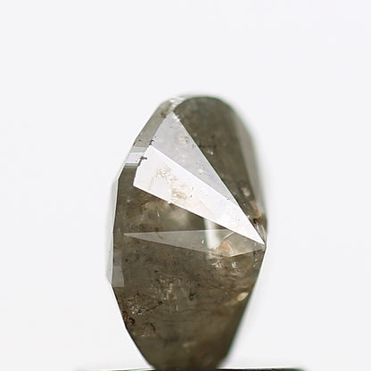 0.89 Carat Fancy Gray Oval Natural Diamond 6.71 MM