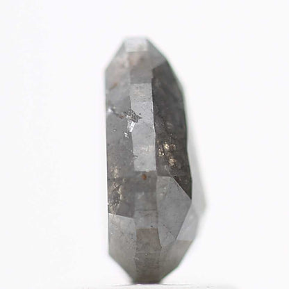 1.20 Carat Fancy Gray Pear Rose Cut Natural Diamond 7.85 MM