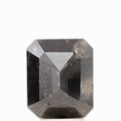 4.51 Carat 9.75 MM Natural Fancy Black Emerald Cut Loose Diamond - Blackdiamond