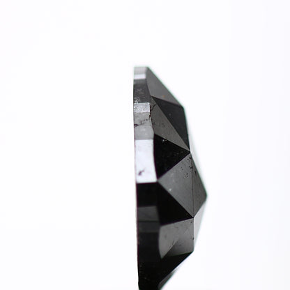 0.98 Carat Natural Black Pear Rose cut Salt Pepper Diamond