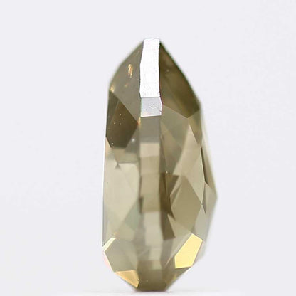 0.96 Carat Natural Diamond Fancy Yellow Brilliant Pear Rose Cut SDM9564