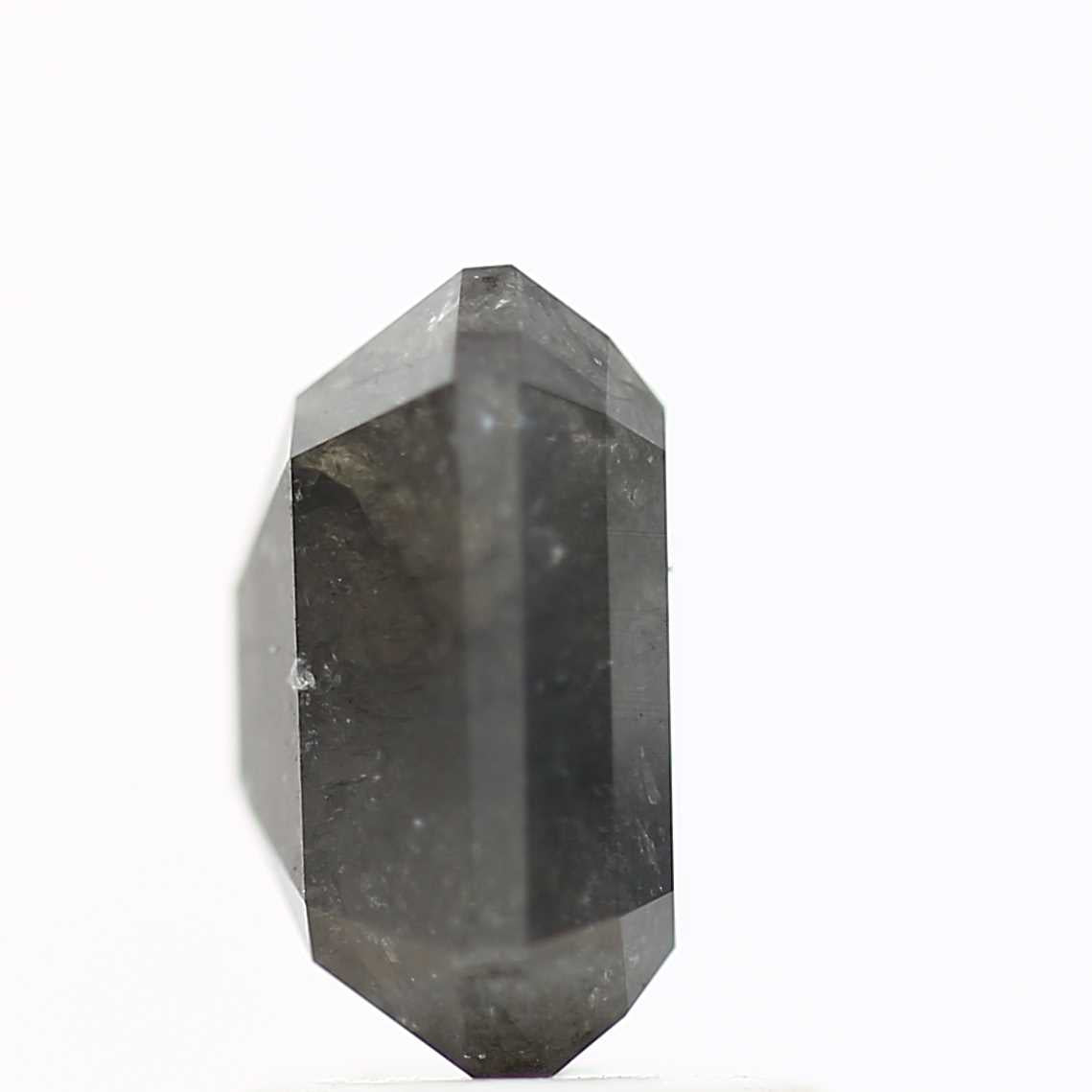 2.28 Carat 8.01 MM Natural Loose Gray Emerald Salt and Pepper Diamond - Blackdiamond