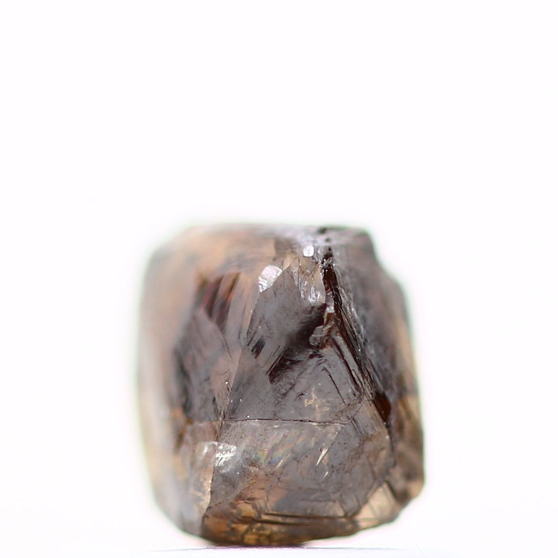 0.89 Carat Natural Champagne Brown Octahedron Rough Diamond 5.30 MM - Blackdiamond