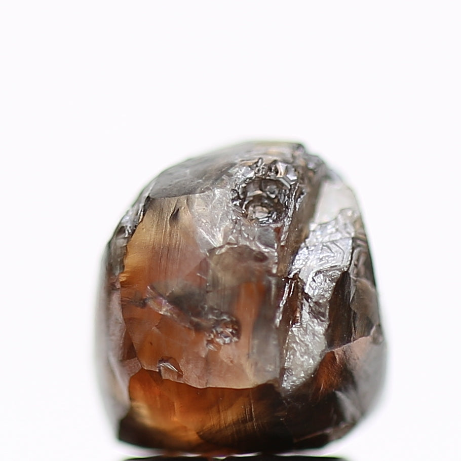 3.94 Carat Natural Fancy Cognac Brown Rough Diamond 7.74 MM