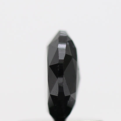 0.51 Carat Black Oval Cut Natural Diamond 5.9 MM