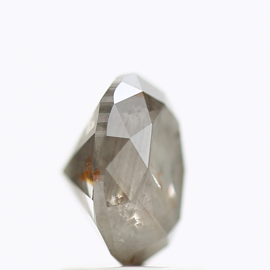 1.32 Carat Oval Gray Salt And Pepper Natural Diamond 7.44 MM