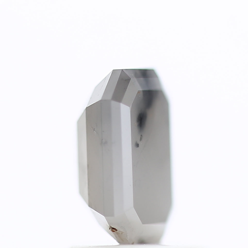 1.12 Carat Ombre Diamonds For Emerald Salt and Pepper Engagement Ring