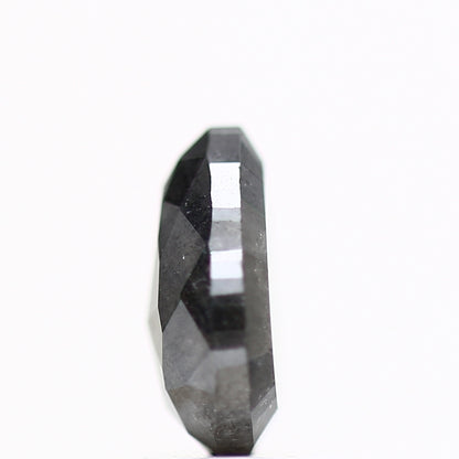 1.23 Carat Natural Rose Cut Fancy Gray Pear Diamond For Ring 7.51 MM