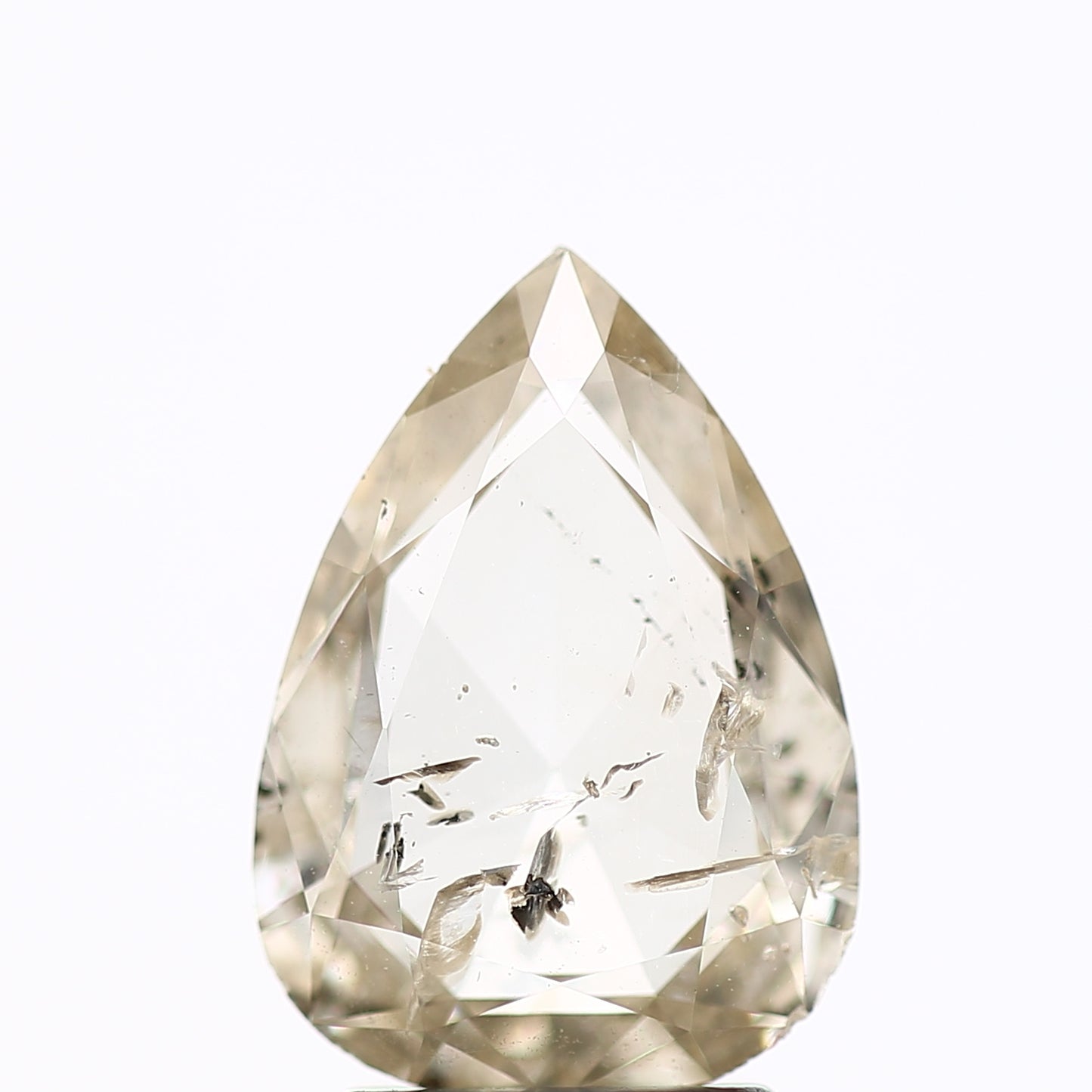 1.60 Carat Champagne Pear Diamond For Pear Engagement Ring