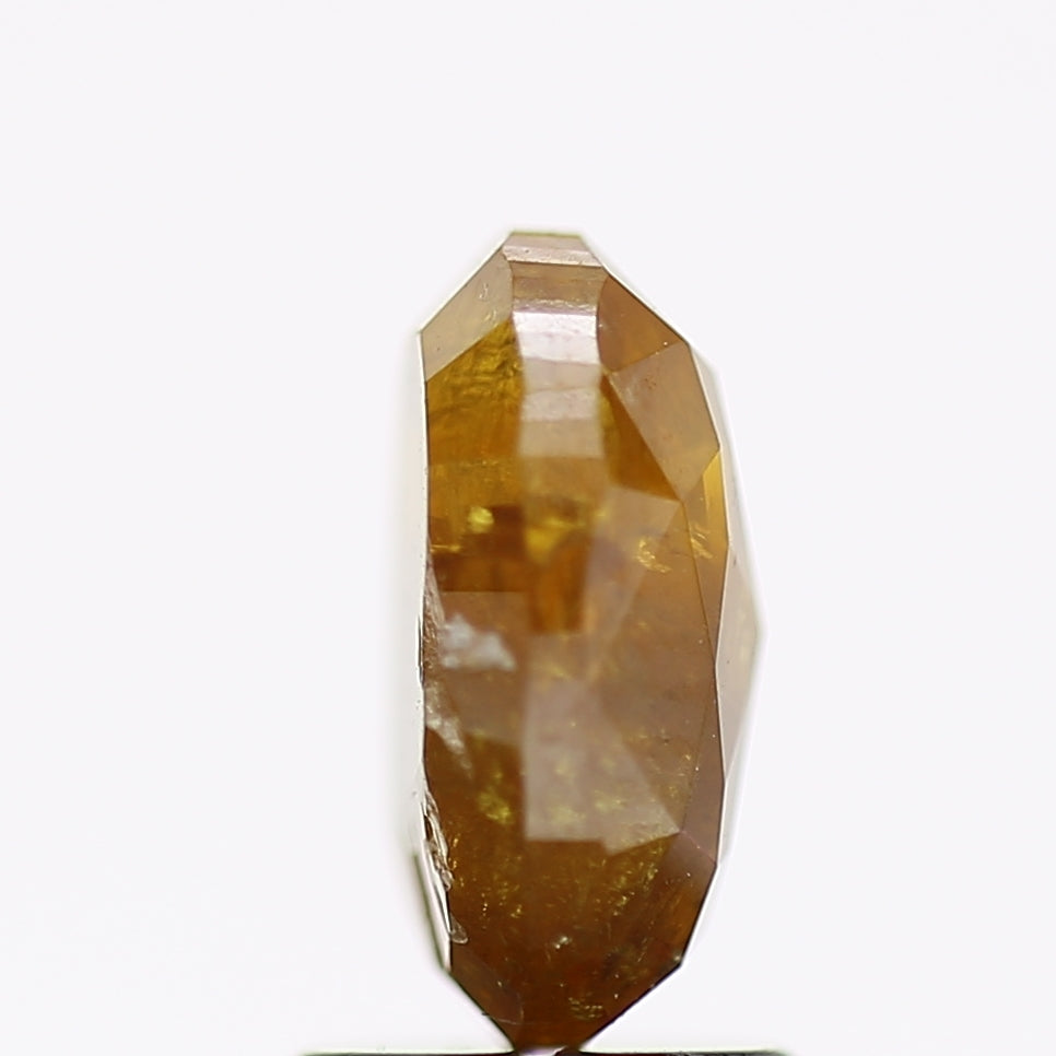 2.34 Carat Natural Oval Salt and Pepper Diamond Fancy Yellow 9.1 MM